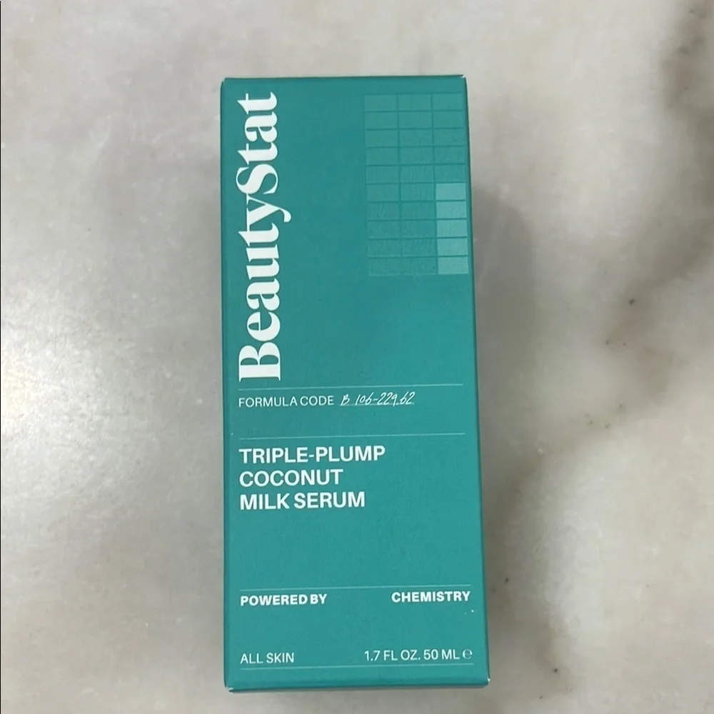 Beauty Stat Triple Plump Coconut Milk Face Serum NIB